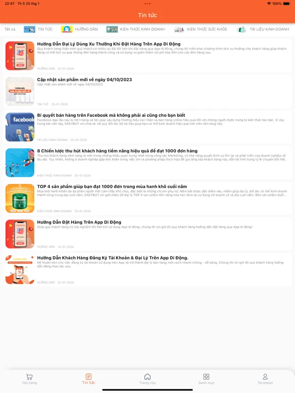 EasyBuy iPad Screenshots