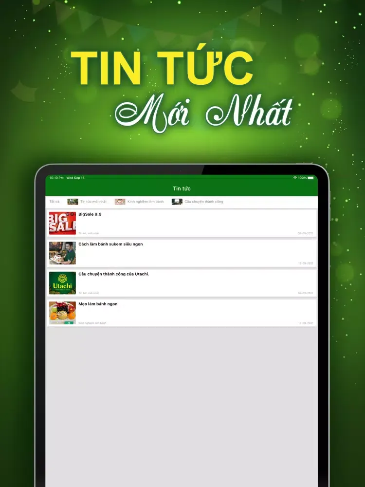 Utachi - Thơm ngon trọn vị iPad Screenshots