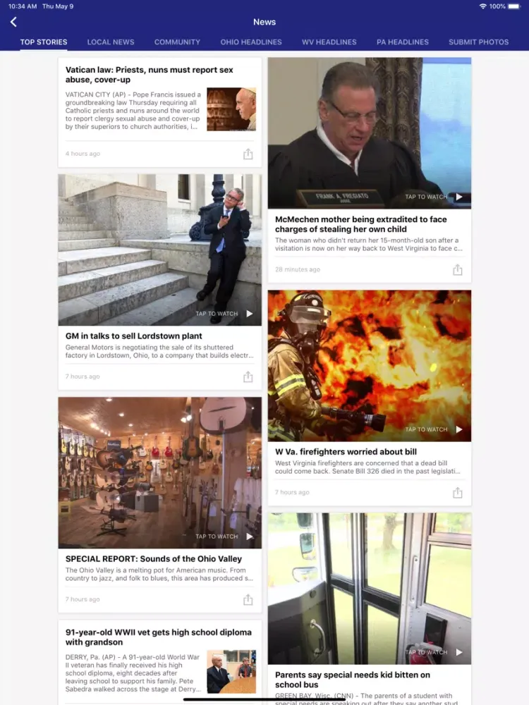 Captures d'écran de WTRF 7News iPad 