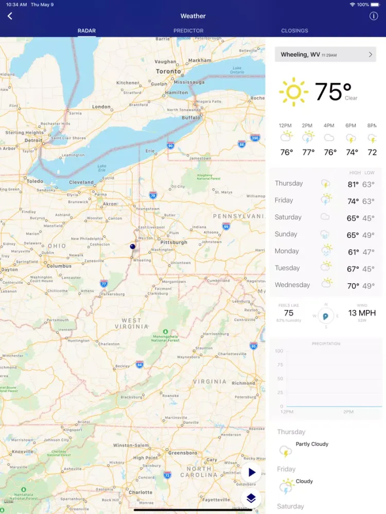 Captures d'écran de WTRF 7News iPad 