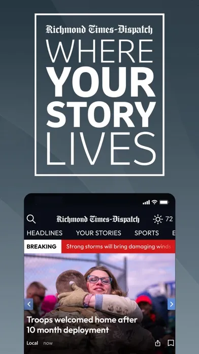 Capturas de tela do Richmond Times  Dispatch