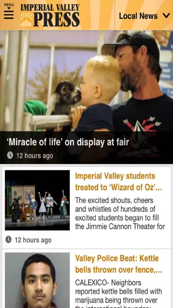 Imperial Valley Press News سکرین شاٹس