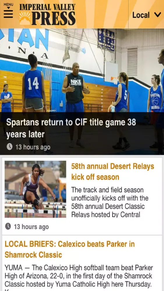 Imperial Valley Press News سکرین شاٹس