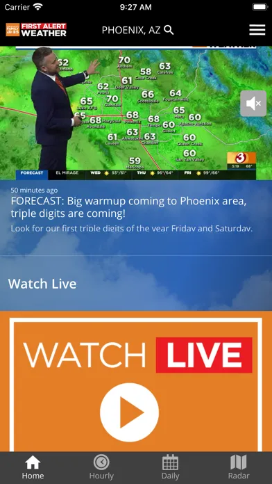 AZFamily's First Alert Weather Ekran Görüntüleri