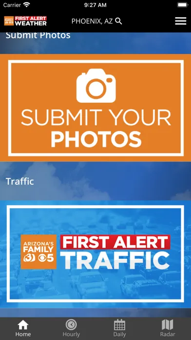 AZFamily's First Alert Weather Ekran Görüntüleri