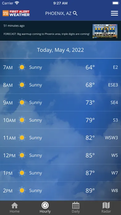 AZFamily's First Alert Weather Ekran Görüntüleri