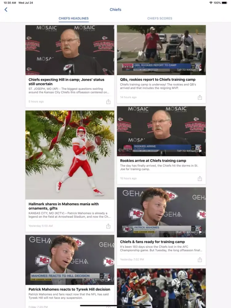 KCTV5 Locker Room iPad 應用截圖
