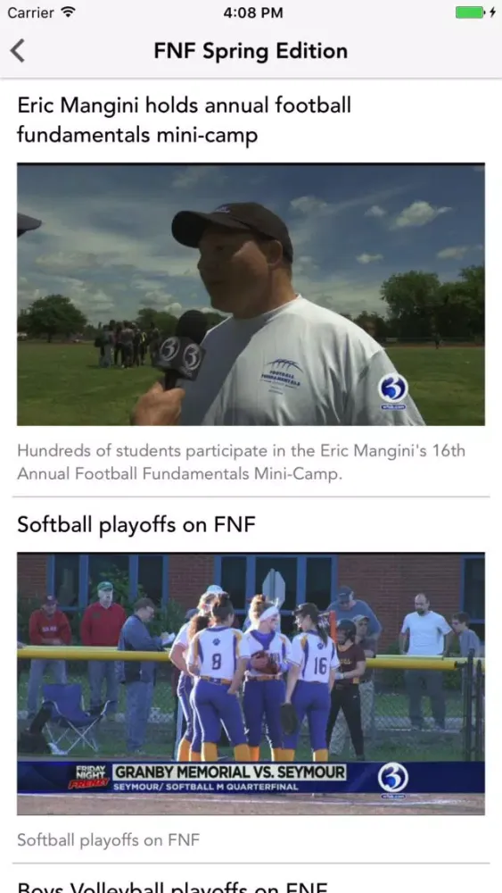 WFSB High School Sports Screenshots