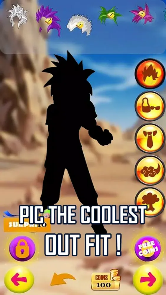 Capturas de pantalla de Super Saiyan Dragonvale Battle Dress up for DBZ GT