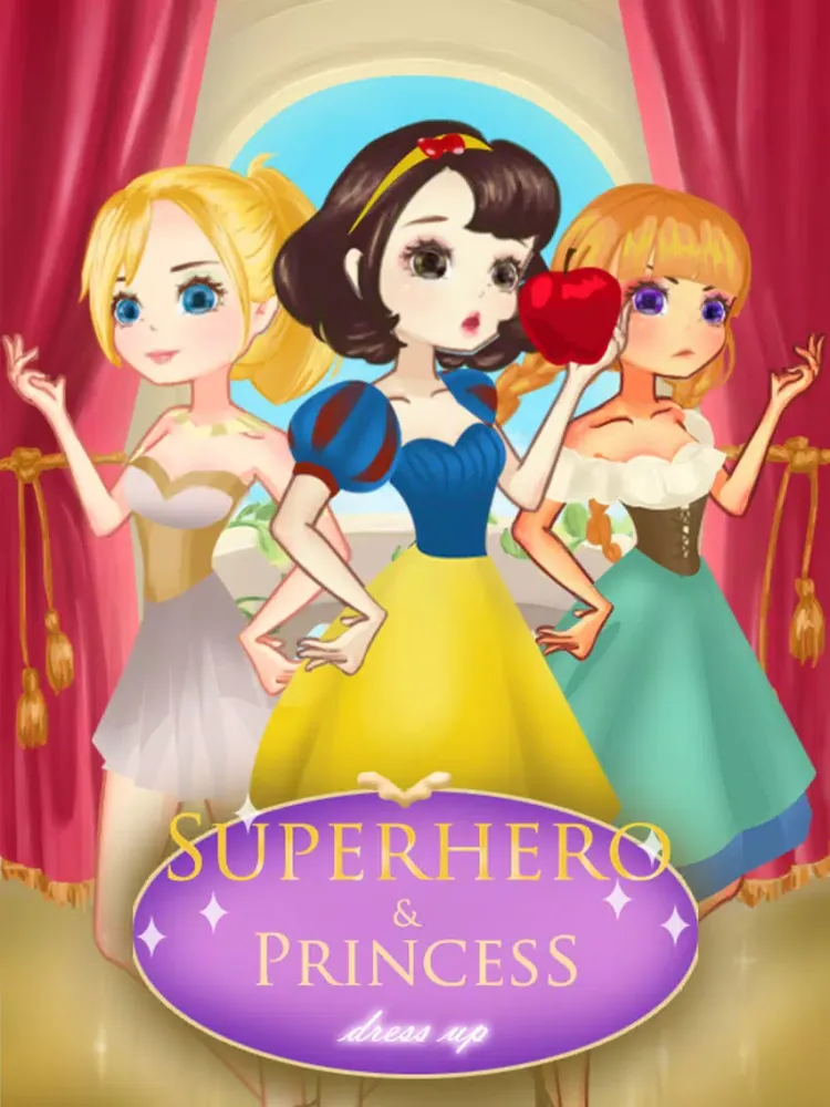 ภาพหน้าจอของ SuperHero Beauty Frozen Frenzy Mania Dress Up Game iPad 