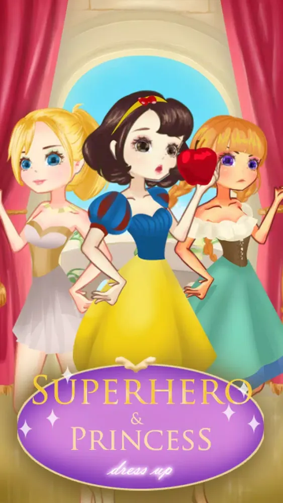 ภาพหน้าจอของ SuperHero Beauty Frozen Frenzy Mania Dress Up Game
