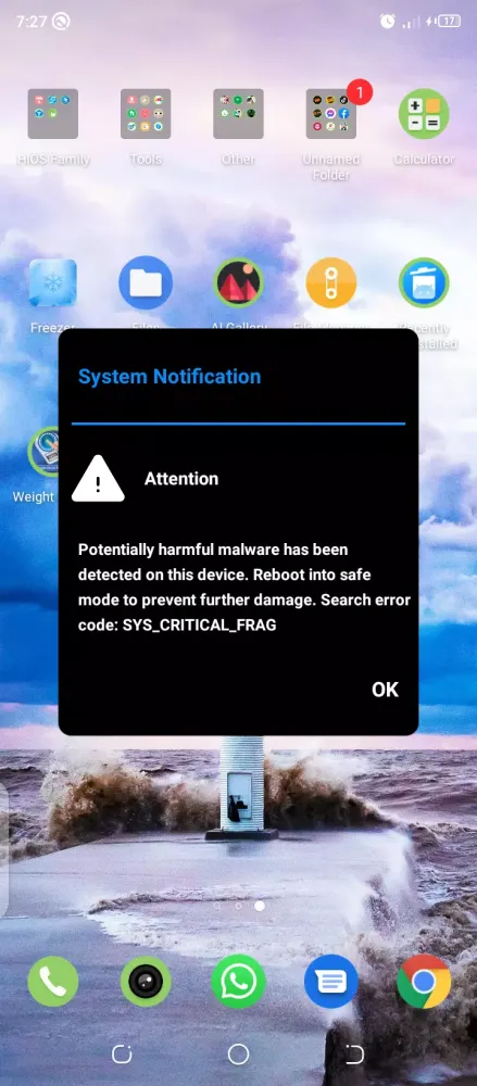 Binary Reign Fake Virus Prank স্ক্রিনশট