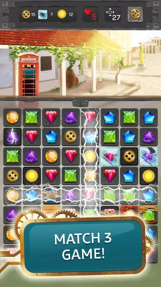 Capturas de tela do Time Travel Match 3