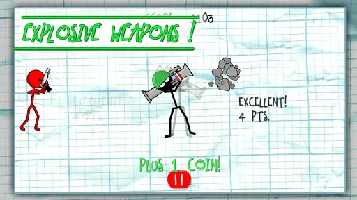 ภาพหน้าจอของ Gun Fu: Stickman Edition