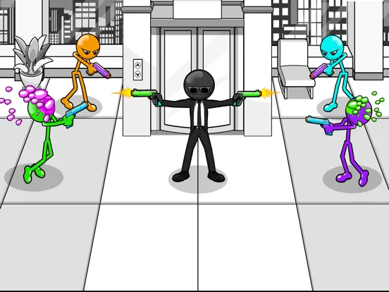 Gun Fu: Stickman 3 iPad  Screenshots