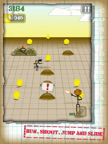 Stickman Run 'n Gun iPad  Ekran Görüntüleri