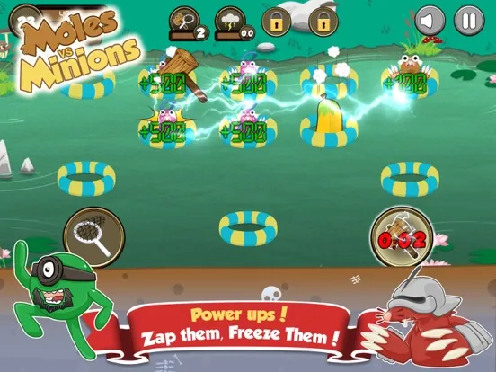 Tangkapan skrin Moles vs Minions iPad 