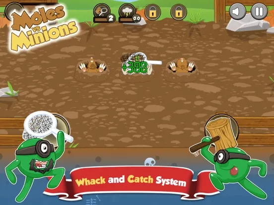 Tangkapan skrin Moles vs Minions iPad 