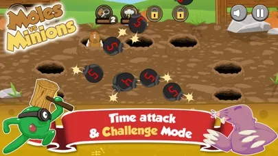 Tangkapan skrin Moles vs Minions