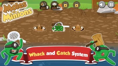 Tangkapan skrin Moles vs Minions