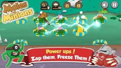 Tangkapan skrin Moles vs Minions