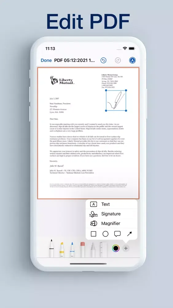 Zrzuty ekranu Convert Doc To PDF: PDF Editor