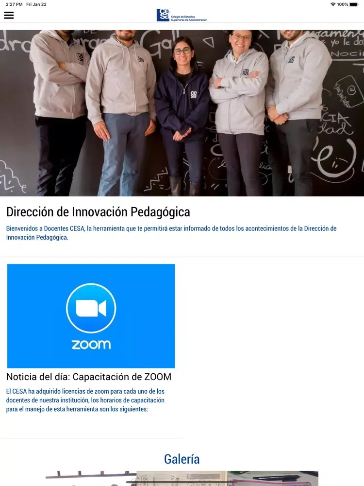 Captures d'écran de Docentes CESA iPad 
