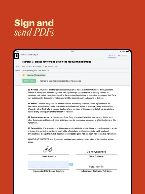 DocHub: Simple PDF Form Editor iPad  स्क्रीनशॉट