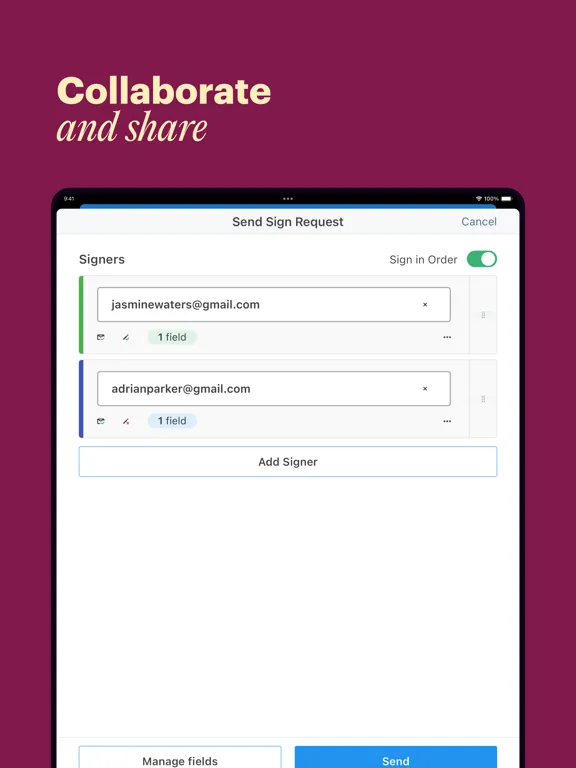 DocHub: Simple PDF Form Editor iPad  स्क्रीनशॉट