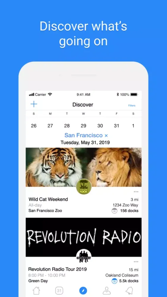 DockIt - Social Calendar App应用截图