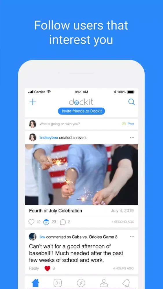 DockIt - Social Calendar App应用截图