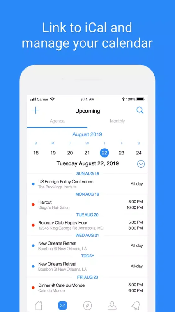 DockIt - Social Calendar App应用截图