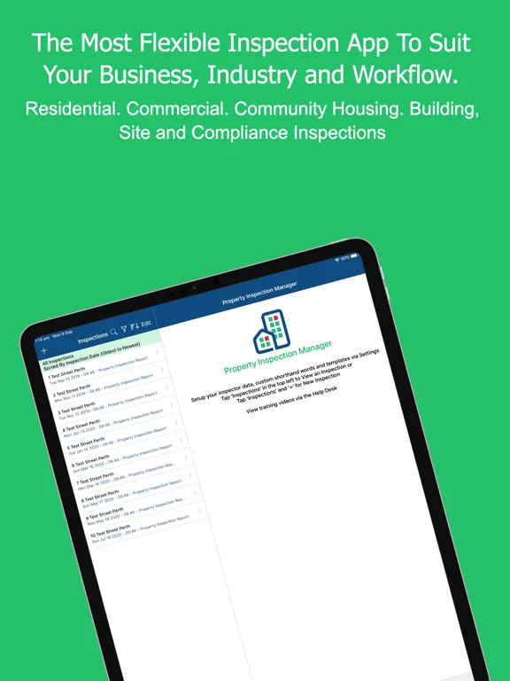 Zrzuty ekranu Property Inspection Manager iPad 