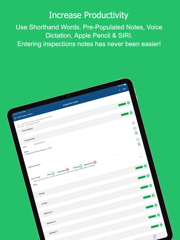 Zrzuty ekranu Property Inspection Manager iPad 