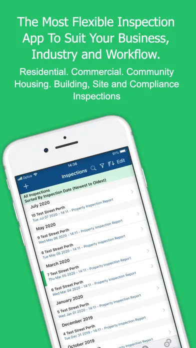 Zrzuty ekranu Property Inspection Manager