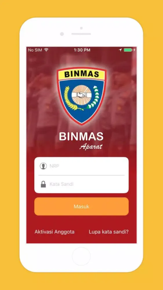 Tangkapan skrin Binmas Aparat