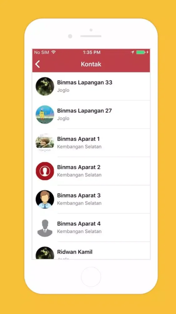 Tangkapan skrin Binmas Aparat