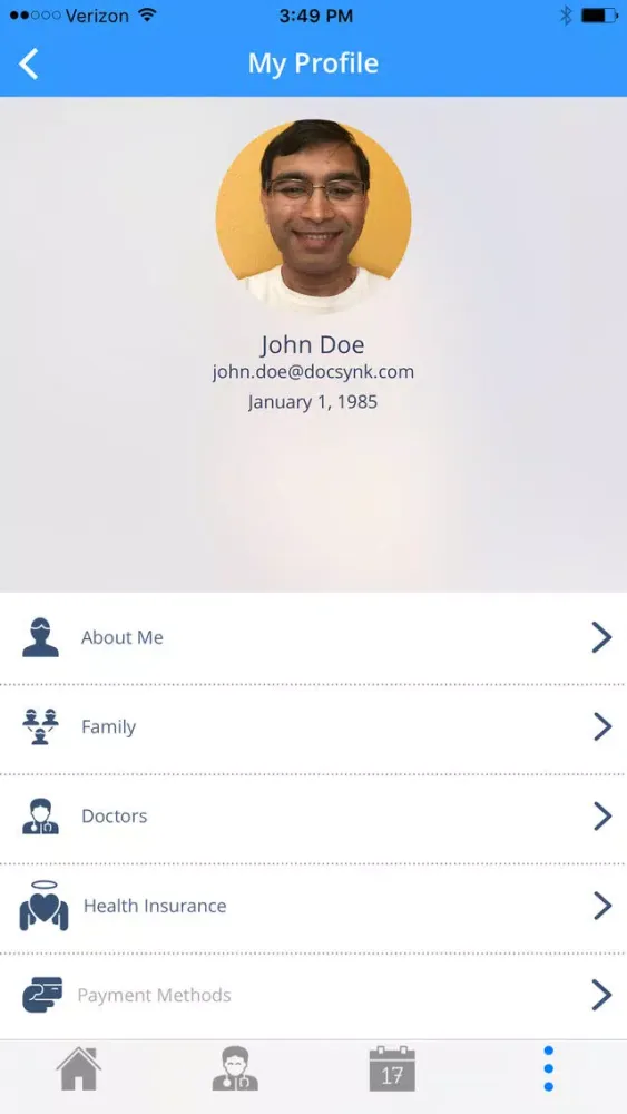 Capturas de tela do DocSynk - one-stop app for healthcare