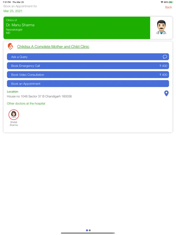 Chikitsa Clinic iPad  Screenshots