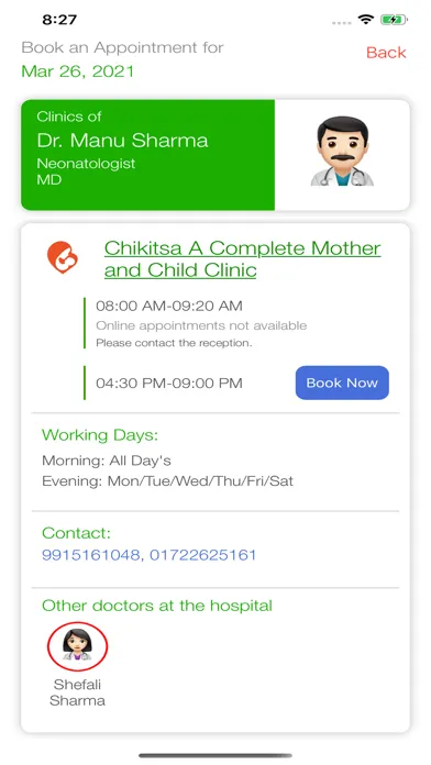 Chikitsa Clinic Screenshots
