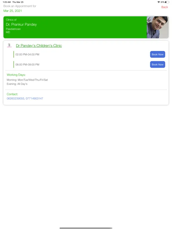 Dr Pandeys Childrens Clinic iPad  سکرین شاٹس