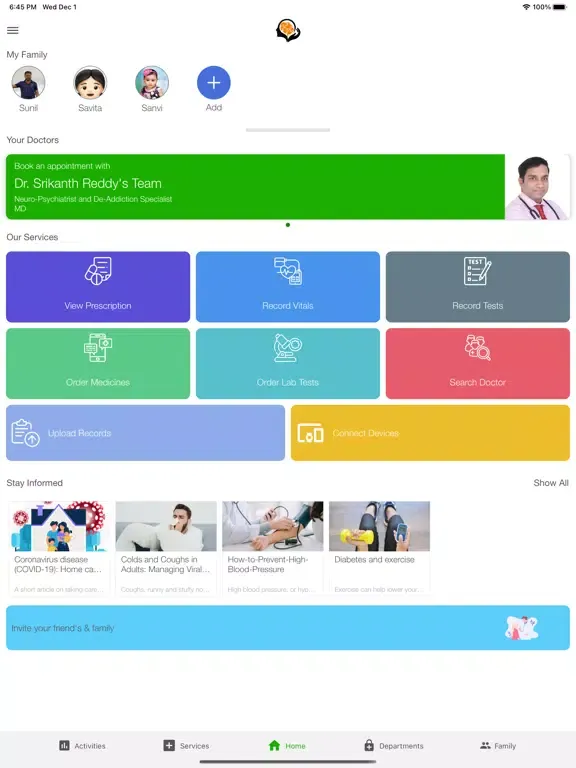 Zrzuty ekranu Dr Reddys Clinic iPad 