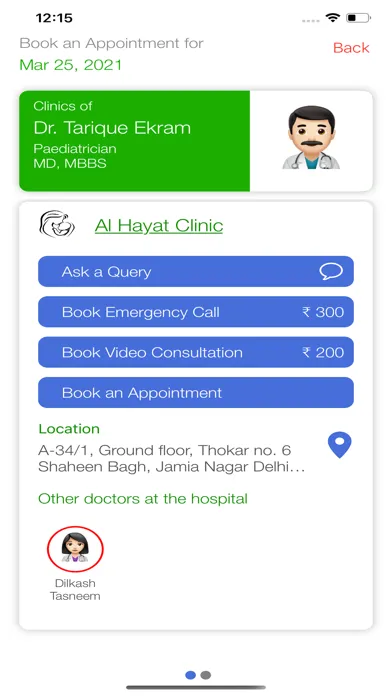 Tangkapan layar Dr Tarique & Dr Dilkash Clinic