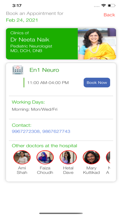 Captures d'écran de EN1 Neuro Services