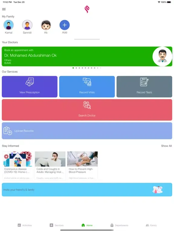 Скриншоты MeeM Wellness iPad 