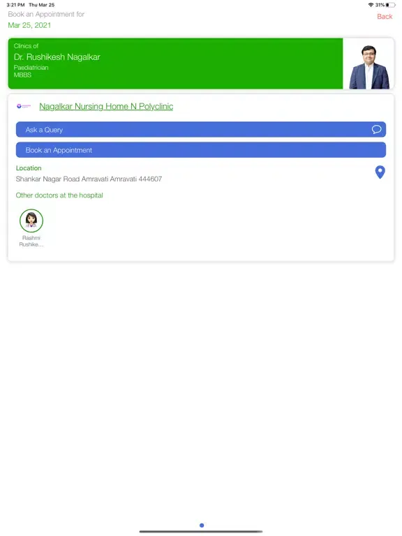 Screenshot di Nagalkar Nursing Home iPad 