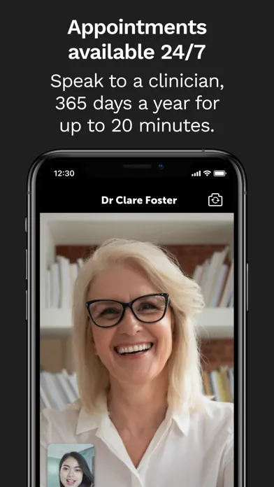 Tangkapan layar Nuffield Health Virtual GP