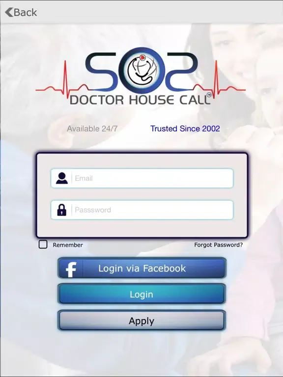 SOS Doctor Housecall iPad  Ekran Görüntüleri