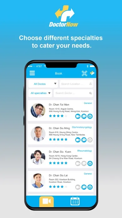 Tangkapan skrin DoctorNow App
