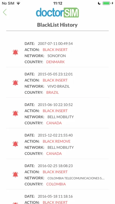Скриншоты IMEI Blacklist
